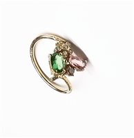 Ringe Soprana Dame in Weißgold Tsavorite ANGTS13X12